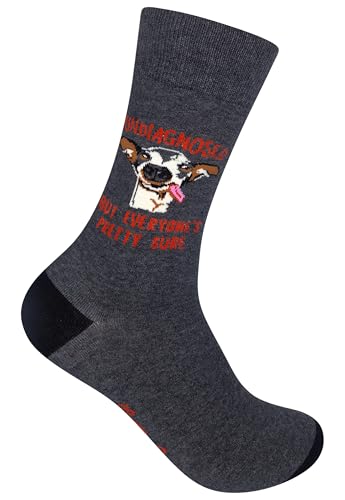 FUNATIC Crazy Socks with Funny Sayings - Novelty Gift for Men, Women, Adult - color: Undiagnosed