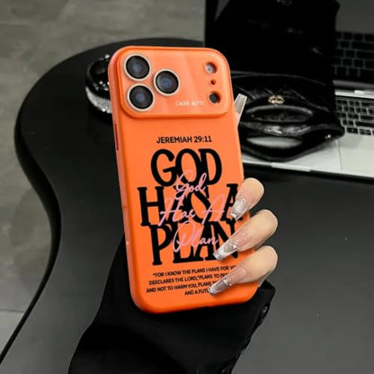 God Has A Plan Christian iPhone Case, Bible Verse Design Phone Case for iPhone 17 Pro Max 16 15 Plus 14 13 12, Shockproof Durable Protective Case (Black,iPhone 12 Pro Max) - color: Black, size: iPhone 12 Pro Max