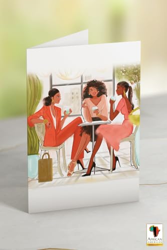 African American Greeting Cards Assortment Box – Set of 18 Cards with Envelopes – Black Birthday Cards, Encouragement, Friendship & Thank You Notes – Beautiful Black Women Designs - style: Assortment 800