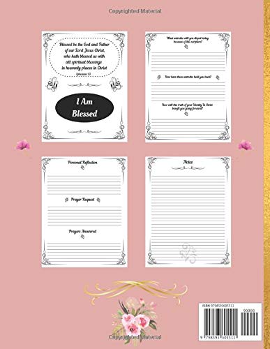 My Identity In Christ Prayer Journal: 30 Day Devotional with Guided KJV Scriptures and Prompts | Prayer Notebook
