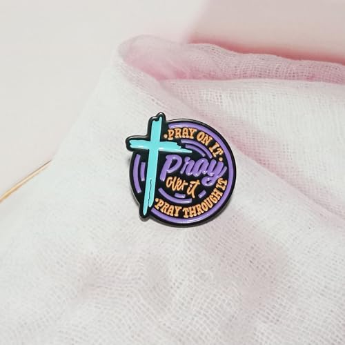 Christian Gifts Inspirational Bible Verse Prayer Brooch Pin Baptism Inspirational Gifts Catholic Gift Religious Jewelry