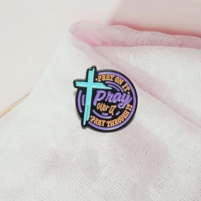 Christian Gifts Inspirational Bible Verse Prayer Brooch Pin Baptism Inspirational Gifts Catholic Gift Religious Jewelry