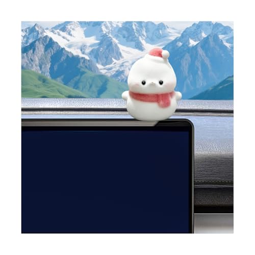 Cute Animal Car Screen Ornament, Snowman Dashboard Decoration - color: Snowman