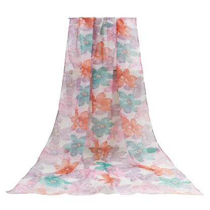 vimate Lightweight Scarf for Women Fashion Head Cover Hijab Cotton Voile Scarf Shawl Wrap for Spring Fall Winter Season - color: F3#.style 73