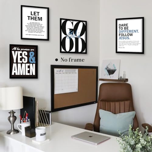 WEFKODO Bible Verse Christian Pictures Wall Decor Jesus Posters Prints - color: let them