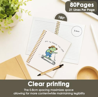 Christian Frog Notebook Journal, Bible Verse Scripture Notebook - color: Bible-04