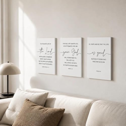 YPY Bible Verses Wall Art Scripture Christian Religious Decor 12"x16"x3 - color: The Lord Your God Is Good
