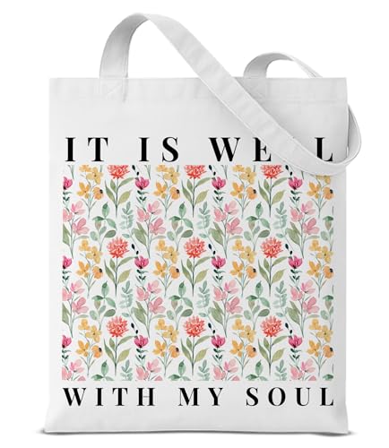 Aesthetic Canvas Tote Bag for Women Man，Christian Bible Verse Reusable Grocery Shoulder Bag for Shopping Work Travel - color: Christian 10