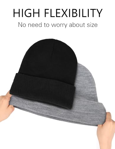 Christian Jesus Fish Beanie Hat for Men Women, Cuffed Beanie Jesus Hats, Religious Gifts for Christmas, New Years - color: Black, style: Jesus Fish