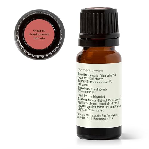 Plant Therapy Frankincense Serrata Certified Organic Essential Oil 10 mL - size: 0.33 Fl Oz (Pack of 1)