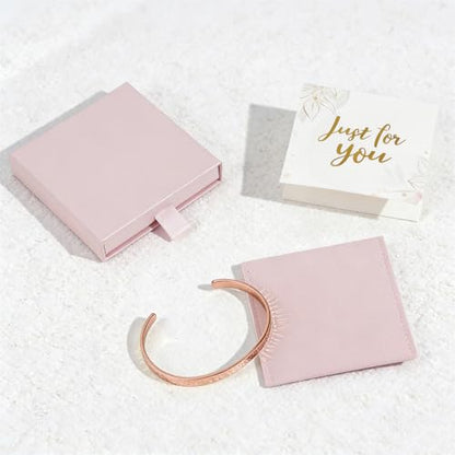 Inspirational Bible Verse Cuff Bracelet for Women, 18K Gold Plated Hammered Bangle, Christian Faith Jewelry Gift, Adjustable Non Tarnish - color: You are Loved! You are Valued! You are Beautiful!-Hammered Rose Gold