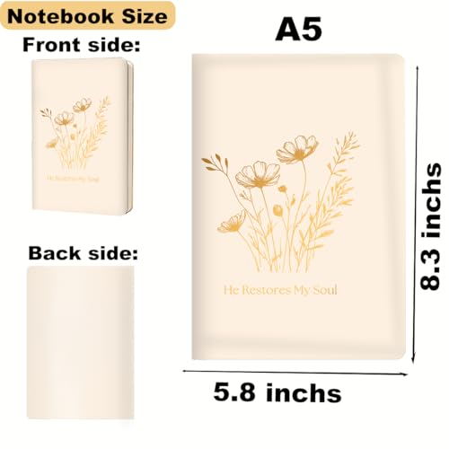 Bible Verse Lined Journal Notebook for Women Men, Christian Gifts for Women - color: Multi 0336