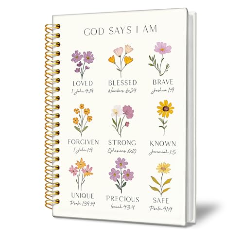 Bible Journal for Women, Christian Gifts for Women - color: Christian Floral Notebook Journal