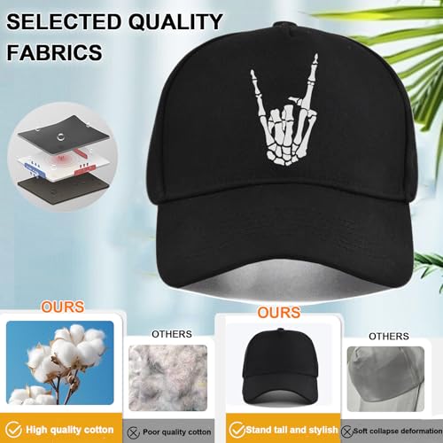 Baseball hat for Men Snapback Hats for Men Flat Bill Brim Hats Hip Hop Rock - color: Love - Fingers
