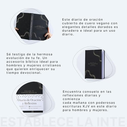 Spanish Prayer Journal Diario de Oración 2026 para Hombres y Mujeres, Black