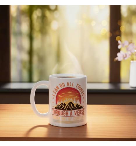 I Can Do All Things Through A Verse Taken Out Of Context Ceramic Mug, White, 11oz - color: White, size: 11 Ounces