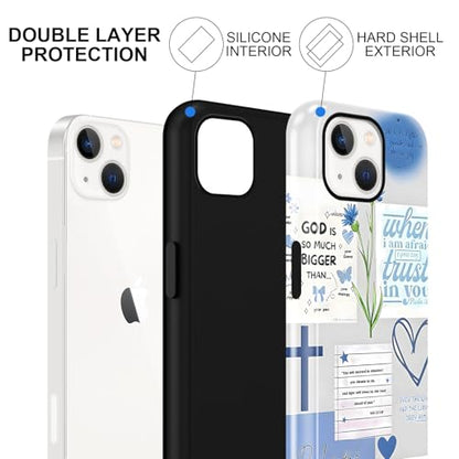 Cute Blue Jesus Christian Phone Case for iPhone 15 6.1'' - color: Blue, size: iPhone 15