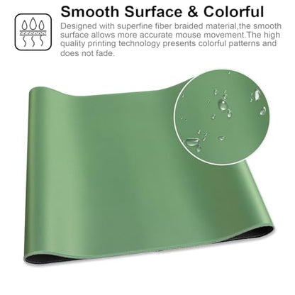 XXL Gaming Mouse Pad 35.4x15.7 Professional Large Mouse Pad & Computer Game Mouse Mat-90x40 Olivegreenus - color: Olivegreenus, size: 35.4L x 15.7W inches