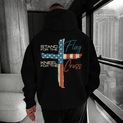 Christian Hoodies for Men God Jesus Cross Faith Religious Christ Hoodie - color: Black1, size: Medium