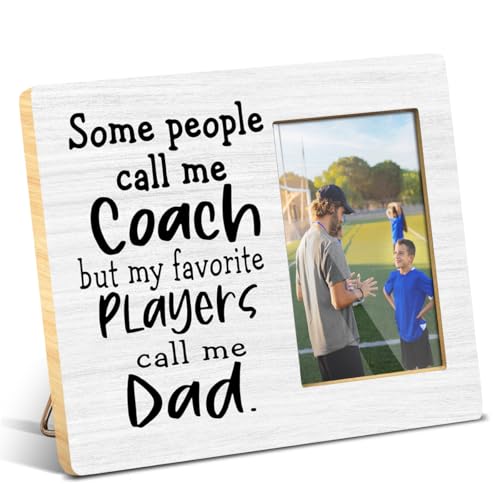 Dad Coach Gift Picture Frame, Thank You Coach Gift,4x6 Picture Frame - color: green
