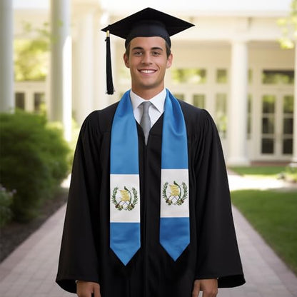 Graduation Flag Stole Sash Scarf Day Gifts - color: Guatemala Flag