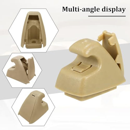2PCS Car Sun Visor Clip Retainer, OEM#95994975 95994976 Vehicle Sun Visor Hook Bracket, Auto Sunvisor Holder Clip Replacement, Compatible with Cruze 2011-2016 Sonic 2012-2020 (Beige) - color: Beige