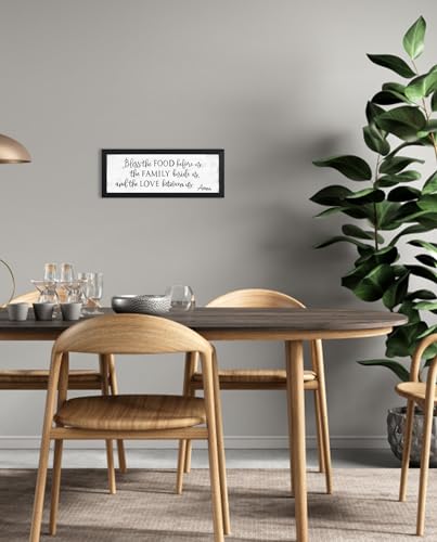 Bible Verse Quotes Christian Wall Art 6" x 15" - color: Bless The Food Before Us