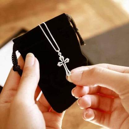 Sterling Silver Cross Pendant Necklace Faith Jewelry Gift For Him and Her - color: Resurrection Cross Necklace