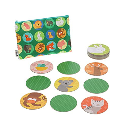 Matching Game Animals + Babies v2 - color: Versailles