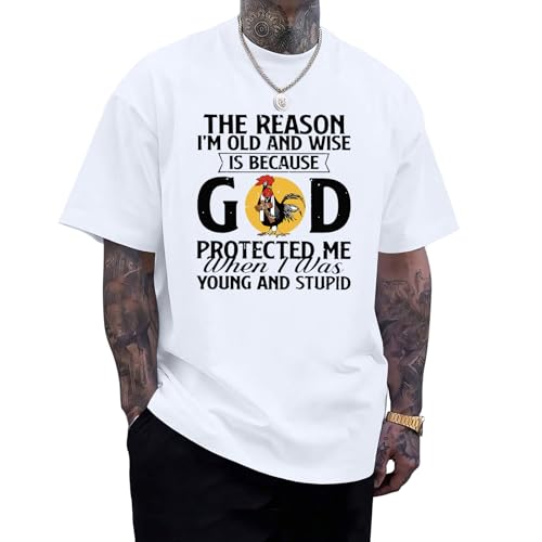 Christian Shirts for Men Jesus God Shirt Religious Bible Verse Tshirts Inspirational Faith Tee Graphic Funny Tees - color: White, size: XX-Large