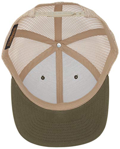 Yupoong Yp Classics Retro Trucker Cap - color: Moss/Khaki, size: One Size, style: Single