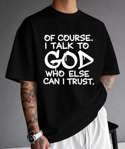 KESIHAN Christian Shirts for Men Jesus Fear God Faith Graphic Tee - color: Black-3, size: Large
