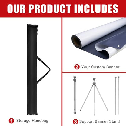 Custom X Banner Stand 32"x71",Portable Retractable Banner with Travel Bag for Advertising,Party,Graduation, Celebration,Exhibition,Outdoor & Indoor Display（only banner）
