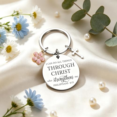Christian Gifts for Women Bible Verse Cross Keychains for Women