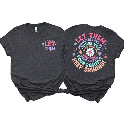 Love in Faith | Let Them Tee | Christian T-Shirts for Women | Faith-Based Apparel | Christian Gifts - size: Small