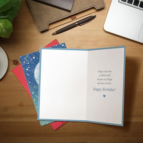 Ogeby Cute First Birthday Card for Grandson, Starry Themed 1st Bday from Grandpa Grandma, For You Grandson on Your First Birthday - color: #624