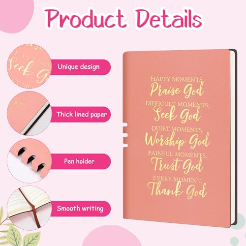Shinylin 7 Pcs Christian Gift Set for Women Biblical Gifts Women Inspirational Presents Xmas Party Suit - color: Pink