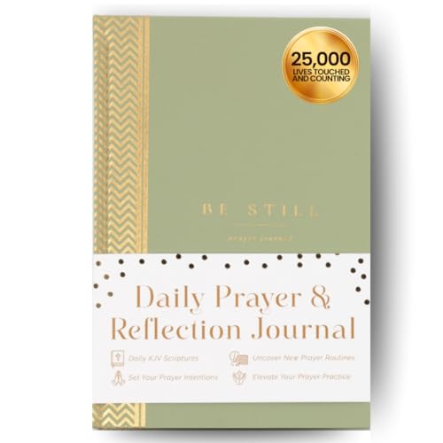 Daily Prayer Journal with Prompts | 90-Day Guided Devotional & Scripture Reflection | Bible Study and Spiritual Growth Tracker | Undated Faith Planner, 5.5x8" - Sage Green Chevron - color: Chevron Sage Green
