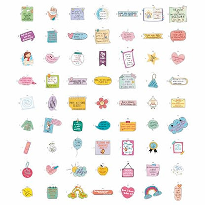 Сhristian Stickers for Water Bottles - Bible Verse Stickers - Сhristian Gifts, Party Supplies - Religious Decals - Religious Gifts Bulk - color: Bible Quotes for Stickers