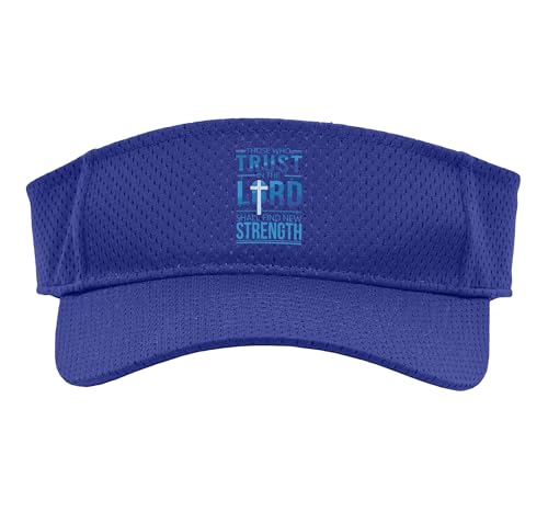 Trust in the Lord Jesus Faith Christian Bible Verse Sport Sun Visor - color: Purple