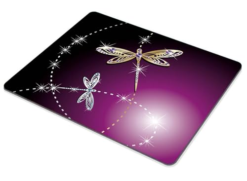 TSSOHU Gaming Mouse Pad, Dragonflies Mouse Pad, Personalized Rectangle Mousepad Customized Mouse Pads with Designs Non-Slip Rubber Smooth MousePads for Computer Laptop, 9.5*7.9 Inch, WMJMP2414 - color: WMJ114