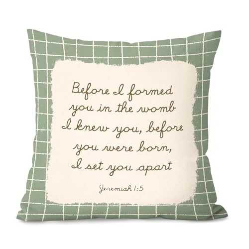 Christian Nursery Decor Pillow Covers 18x18 - color: Bible
