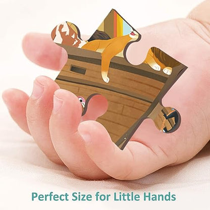 24 Piece Puzzles for Kids 3 Year Old, Noah's Ark - style: 24 Piece
