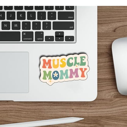 (3Pcs) Muscle Mommy Stickers Funny Gym Motivation Fitness Quote Bodybuilding Empowerment Gifts Waterproof Vinyl Decals for Water Bottle Laptop Car Phone Size 2.2" x 3" - color: Muscle Mommy