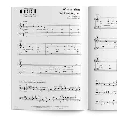 PlayTime Piano: Hymns - Level 1 | Faith-Based Faber Piano Method Book | Christian Piano Sheet Music Songbook for Early Elementary Students | Sunday School and Church Piano Repertoire