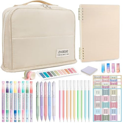 Sysmie Bible Study & Journaling Kit for Women: No-Bleed Highlighters, Pens & A5 Notebooks with Tabs – Christian Gifts for Beginners, Students & Church Groups