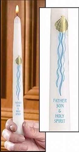 Will & Baumer 1 X Candle - Baptismal - Three In One - 7/8 X 10