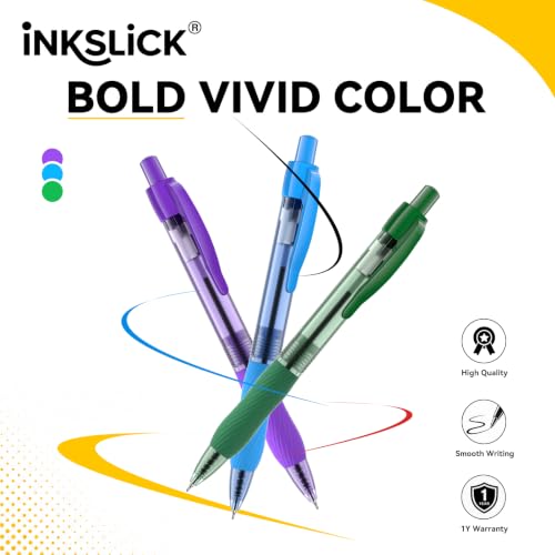 50 Pack Green Ink Ballpoint Pen with Soft Grip, Bulk Pens 1.0mm - color: Green