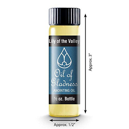 Oil of Gladness Lily of the Valley Anointing Oil - Oil for Daily Prayer, Ceremonies and Blessings 1/2 oz - size: 1/2 Ounce