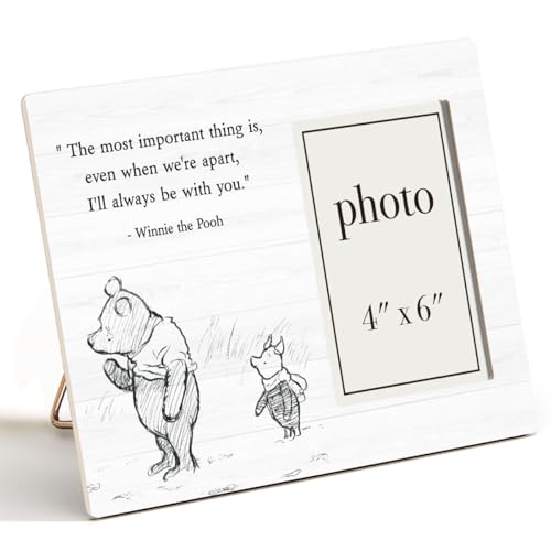 Pooh Bear Quote Picture Frame, Encouragement Gifts for Kids - color: Apart